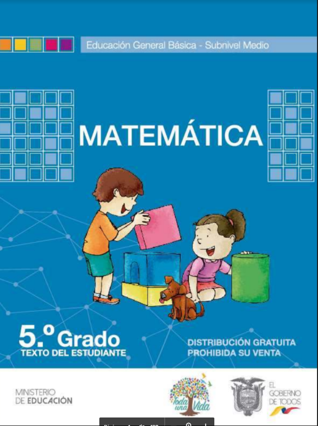 Libro de matemáticas de quinto grado de EGB resuelto (2023) – Descargar aquí en PDF